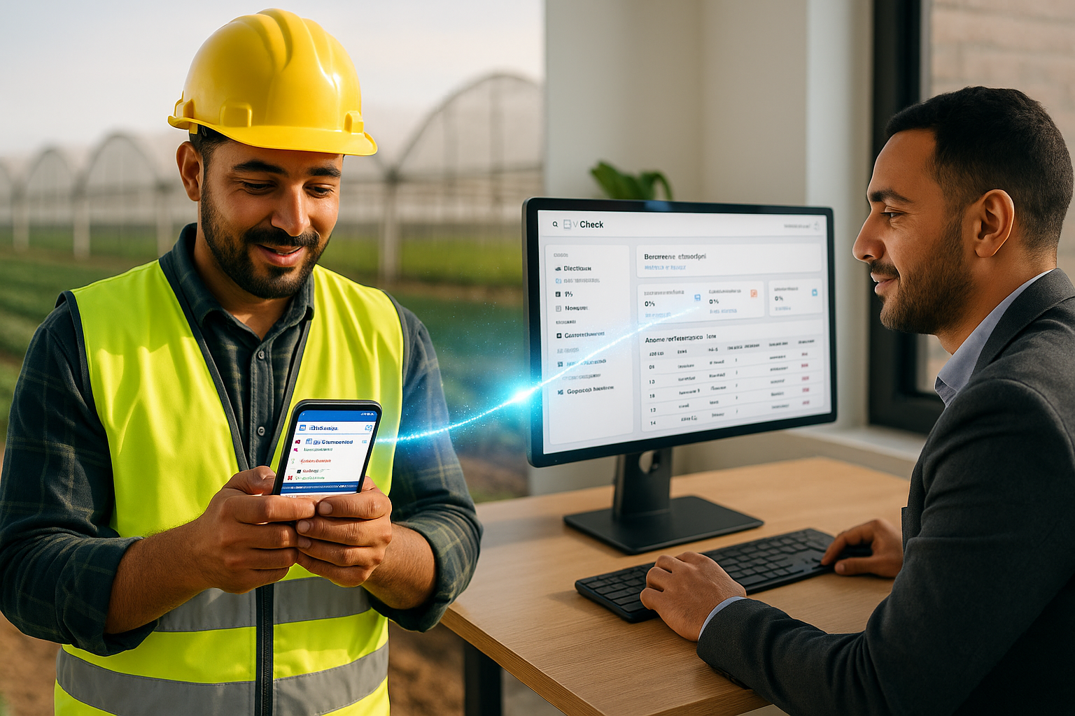 Tableau de bord gestion équipes terrain BTP Maroc - Logiciel Izy-Check